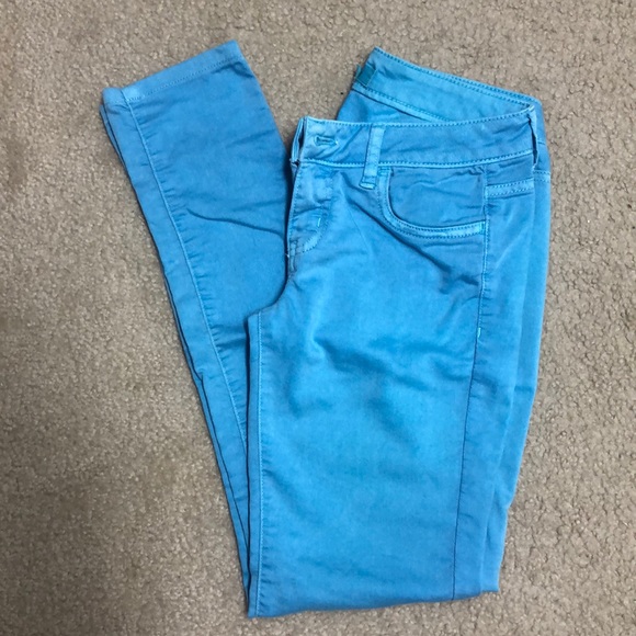 Bright blue skinny pants - Picture 2 of 2